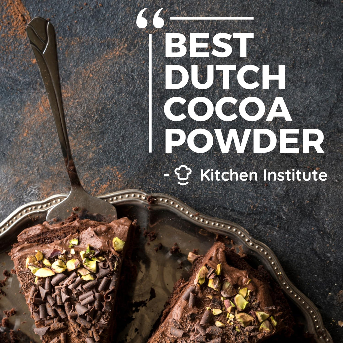 MODERN MOUNTAIN Cocoa Powder brownies batter reveals deep chocolate color.