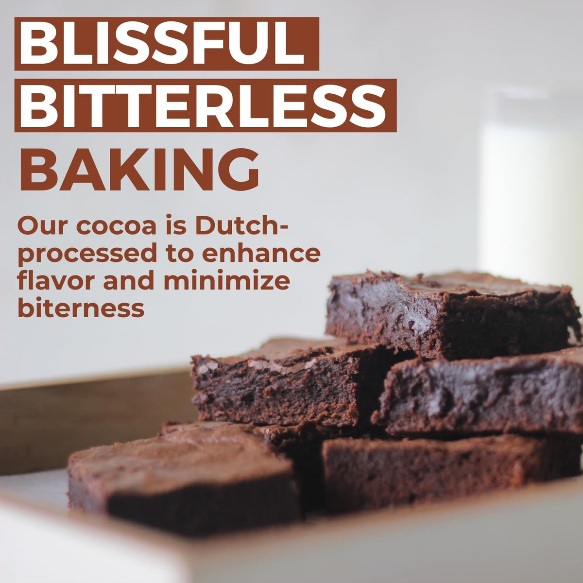 Modern Mountain cocoa powder dusting a chocolate cake hints at decadence.