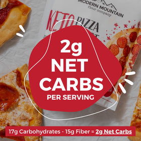 Modern Mountain Keto Pizza Crust Dough rolled into a 12-inch circle.