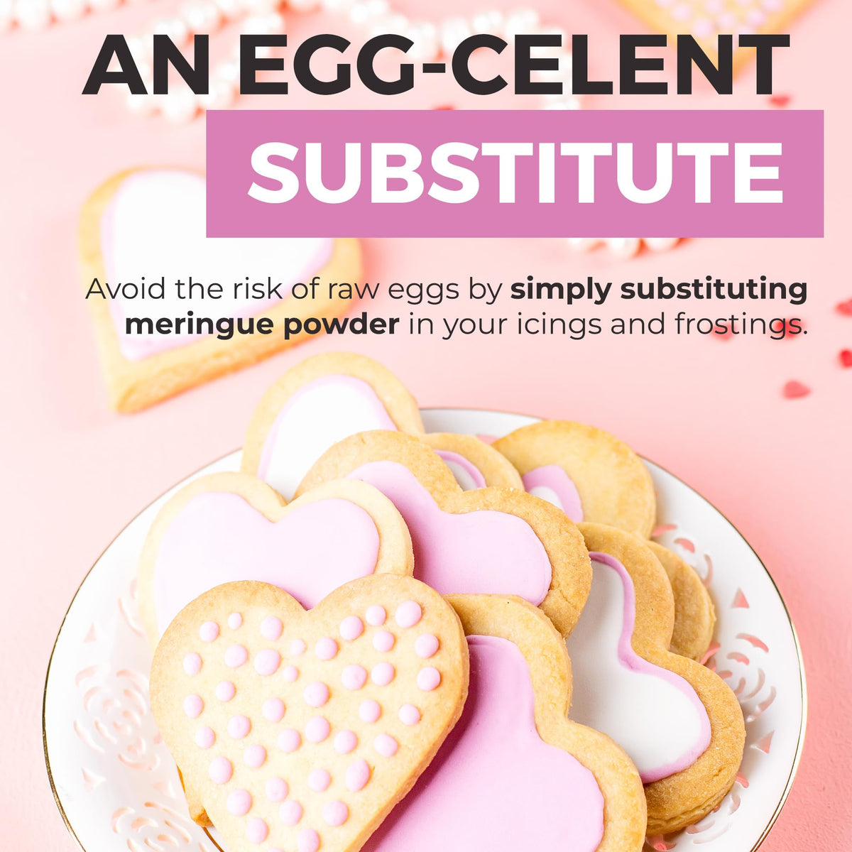 MODERN MOUNTAIN Meringue Powder gluten-free option for cookies and icing.