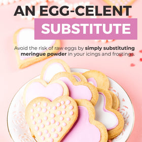 MODERN MOUNTAIN Meringue Powder gluten-free option for cookies and icing.