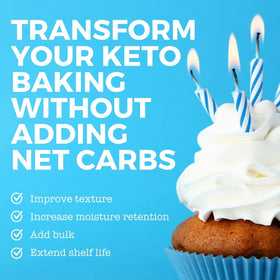 Modern Mountain Oat Fiber keto-friendly baking improves texture in bread and cookies.