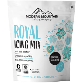 Modern Mountain Royal Icing Mix bag ready for quick decorating.