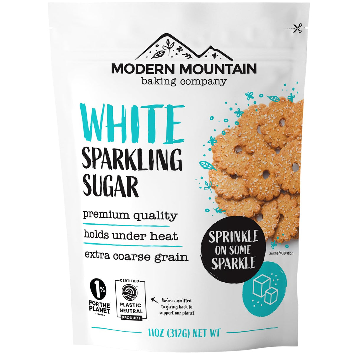 MODERN MOUNTAIN Sparkling Sugar crystals on a pile, adding instant shimmer for baked goods