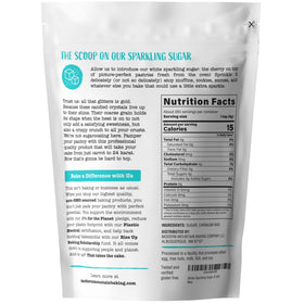 Modern Mountain white sanding sugar crystals decorate cookies with a glossy, crunchy finish.