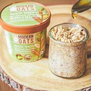 Modern Oats Apple Walnut Oatmeal Cup overnight oats preparation