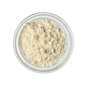 Open tub of Modernist Pantry egg white powder ready for use.