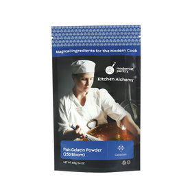 Modernist Pantry pure fish gelatin powder 400g close-up jar for precise gelling