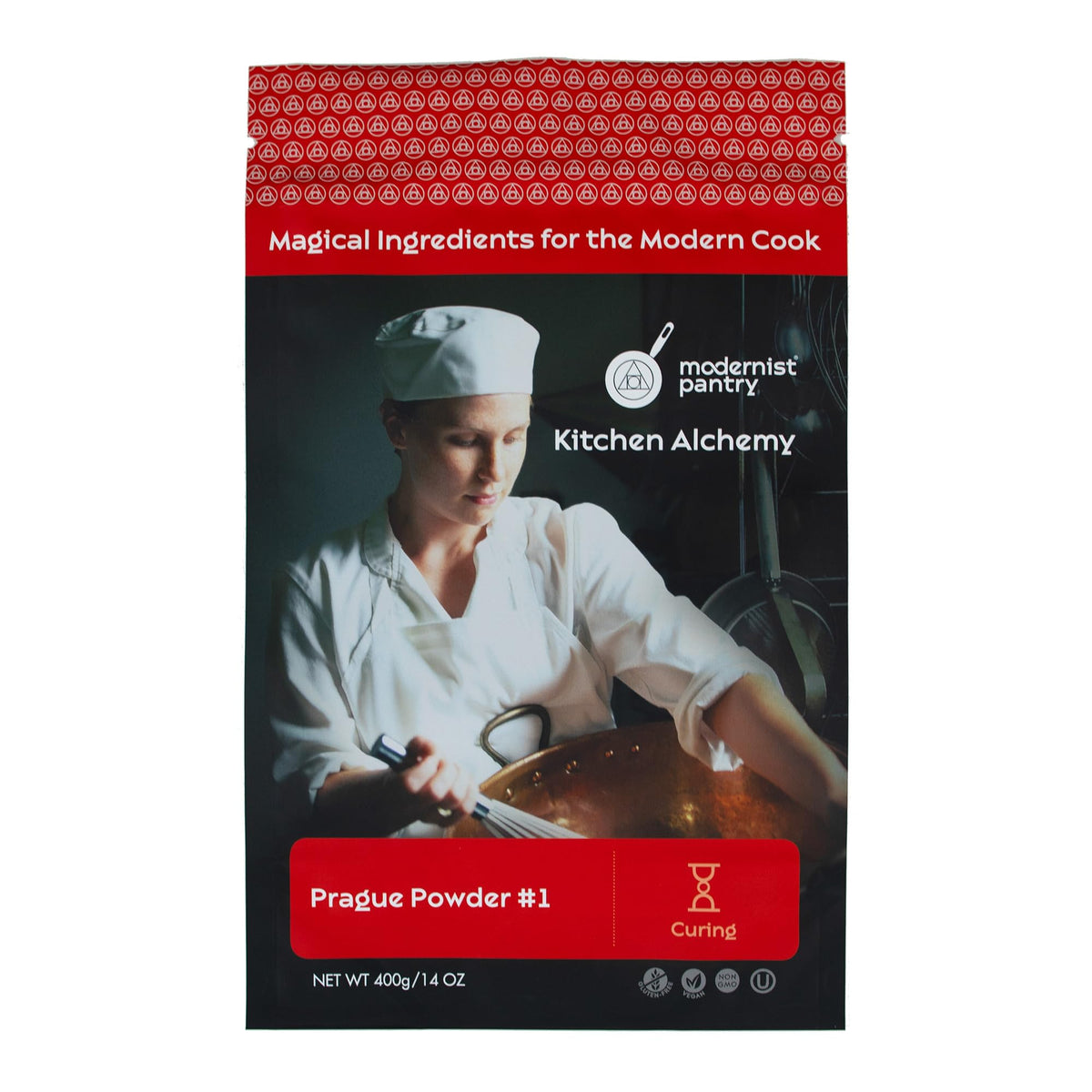 Modernist Pantry Pure Prague Powder 1 bottle front showing the curing salt and branding.