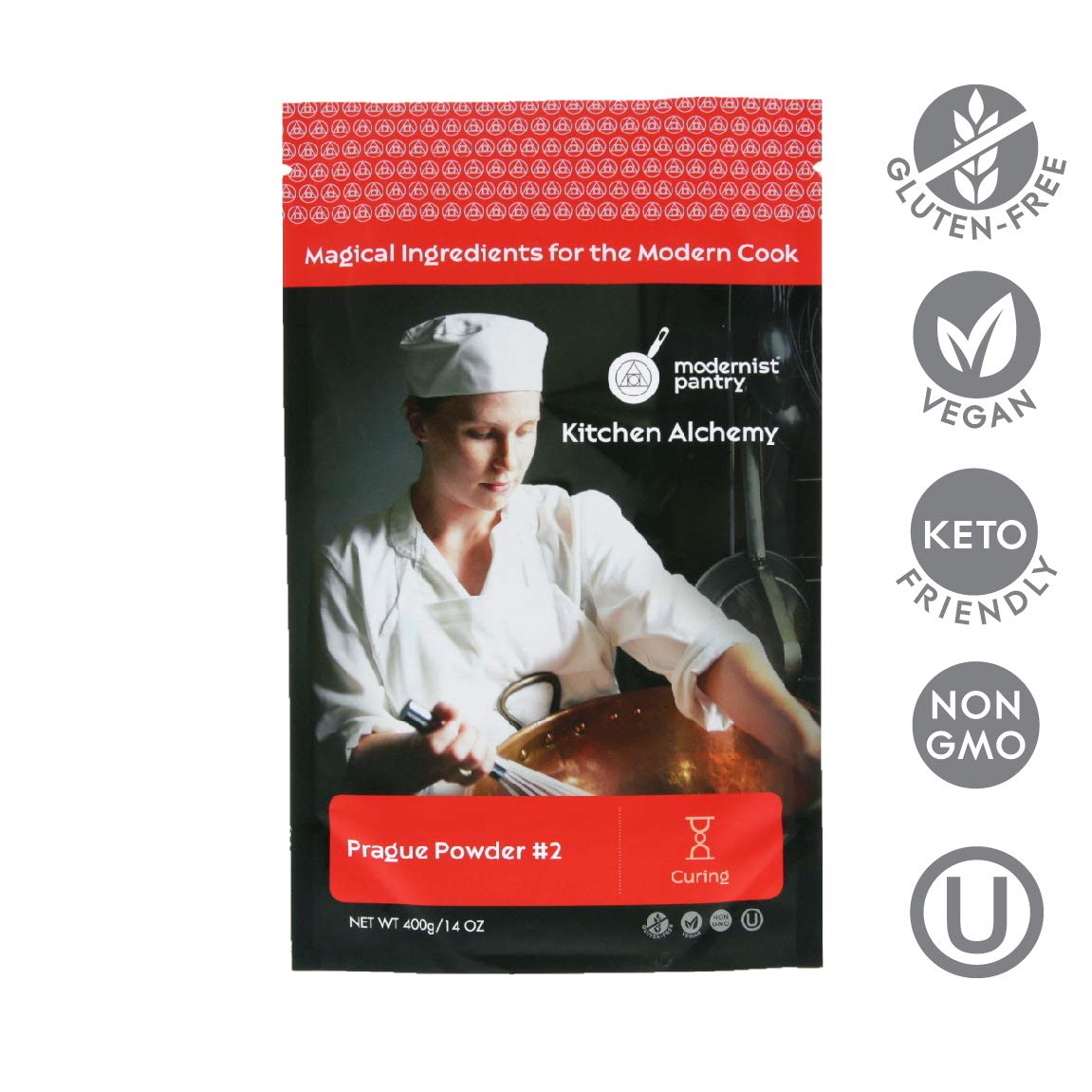Dissolving Modernist Pantry Pure Prague Powder 2 in water for even distribution