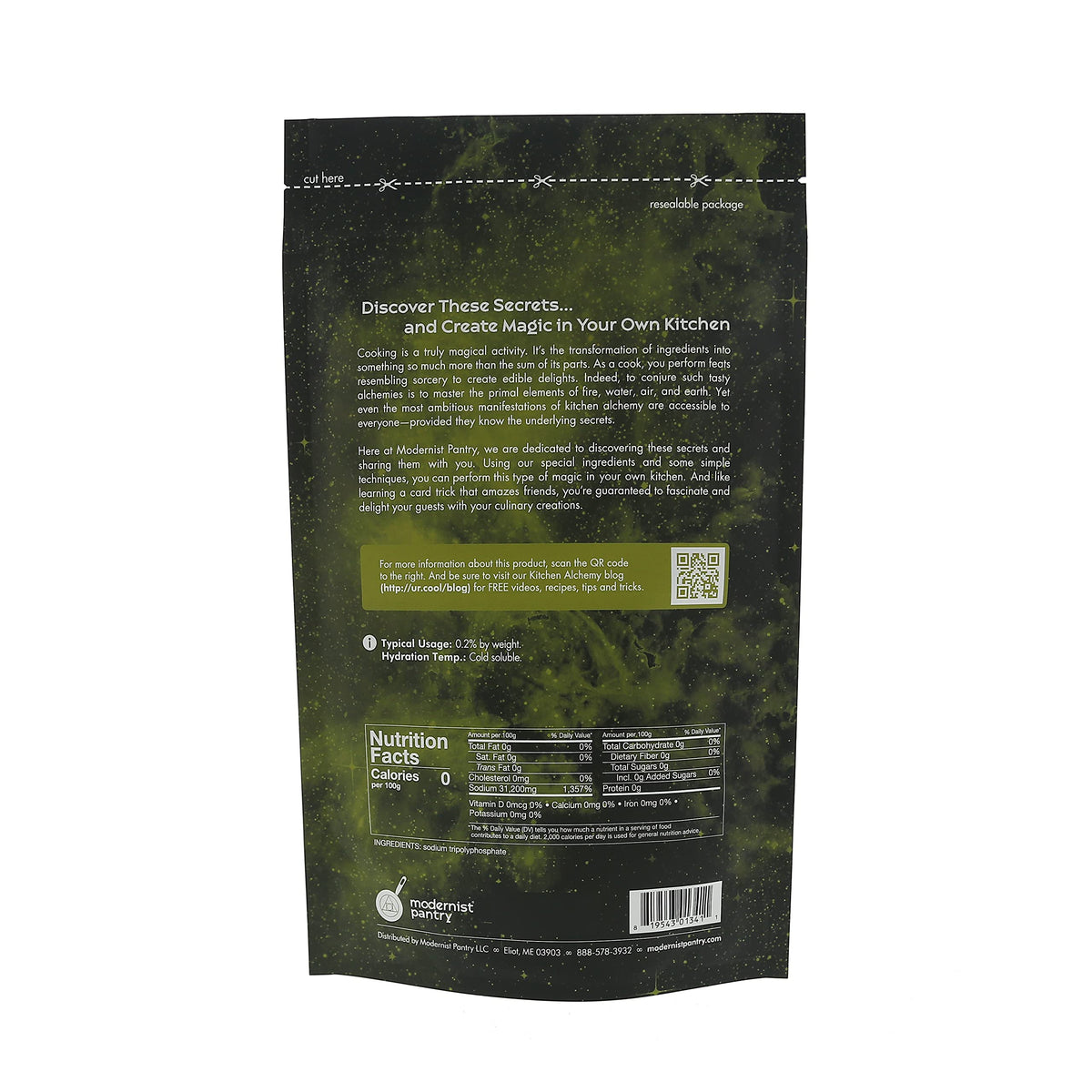 Modernist Pantry Pure Sodium Tripolyphosphate for culinary use in sauces and preservation