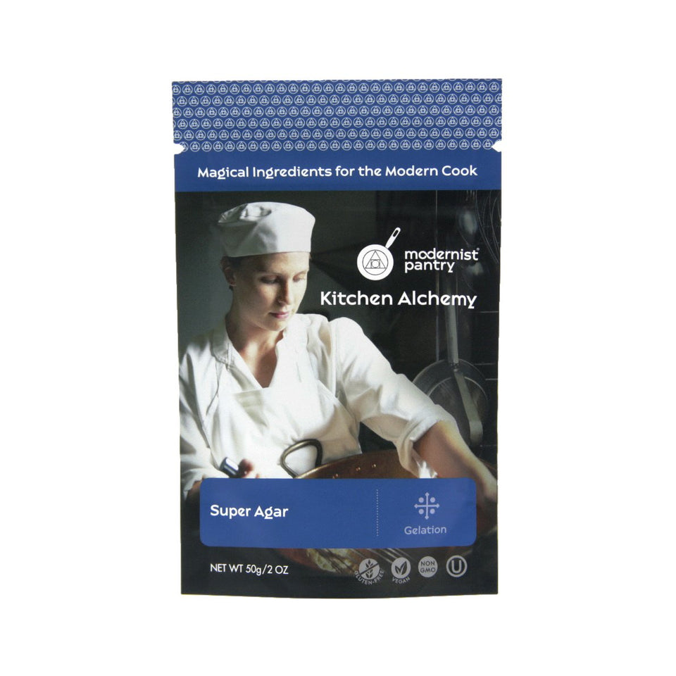 Modernist Pantry Pure Super Agar powder from gracilaria algae for high-gel applications.