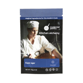 Modernist Pantry Pure Super Agar Powder in a jar, high-gel strength for firm gels.