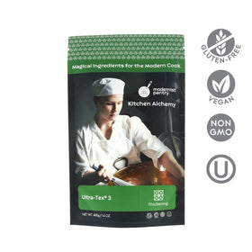 Modernist Pantry Pure Ultra-Tex 3 pour demonstrates quick cold-water swelling.