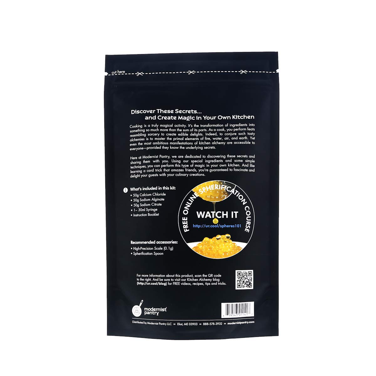Modernist Pantry sodium alginate powder ready for spherification