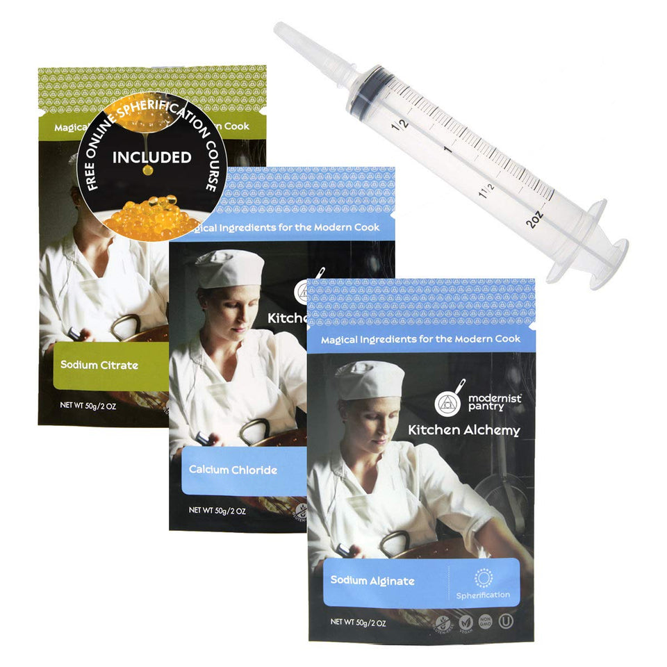 Modernist Pantry Spherification Kit box on a kitchen counter for at‑home exploration