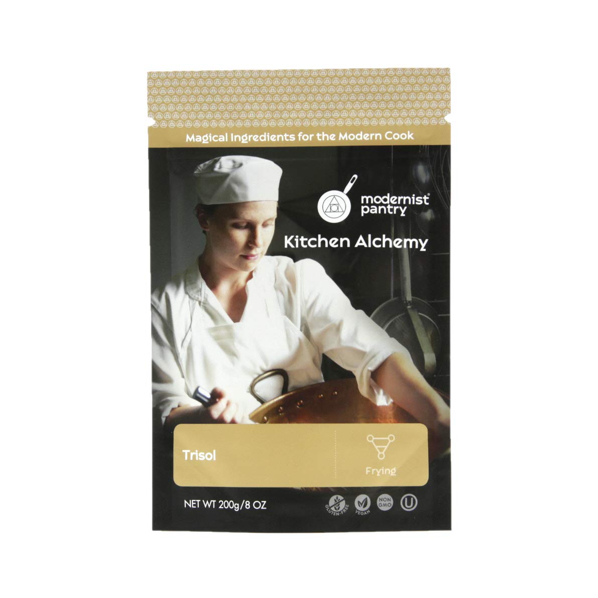 Modernist Pantry Trisol powder bottle for gluten-free batters with extended crunch.