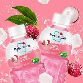 Mogu Mogu lychee fruit jelly texture in a bottle