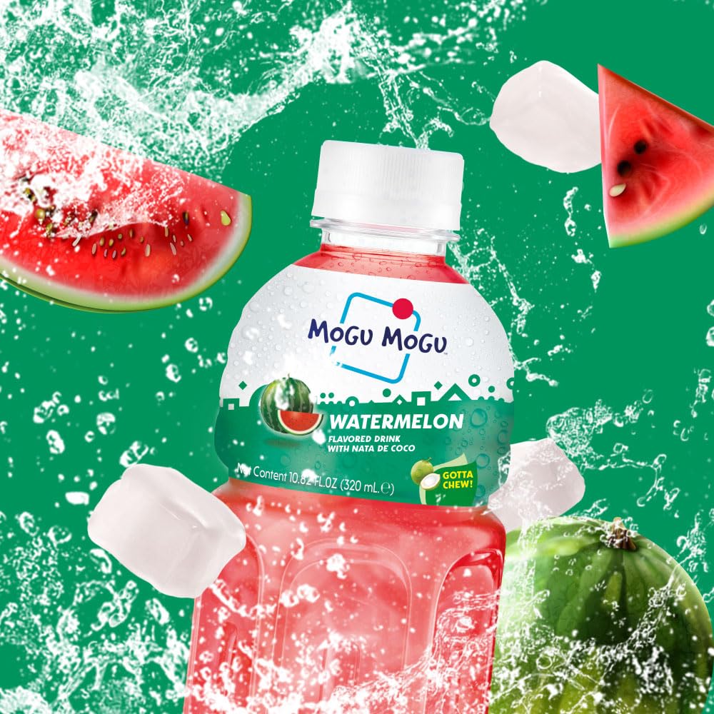 Mogu Mogu Watermelon juice in lunchbox-friendly bottle for busy days.