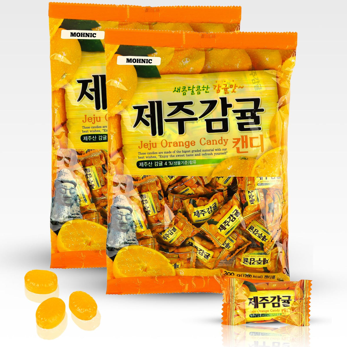 MOHNIC Jeju Orange Candy pack showcases authentic Korean snacking for gifting and sharing.