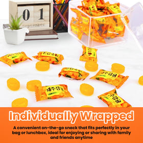 MOHNIC Jeju Orange Candy tangerine slices image highlights bright aroma and tangy sweetness.