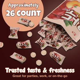 MOHNIC Plum Candy packaging back displaying two bags for stocking up.