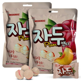 MOHNIC Plum Candy two-pack box front for sharing and gifting.