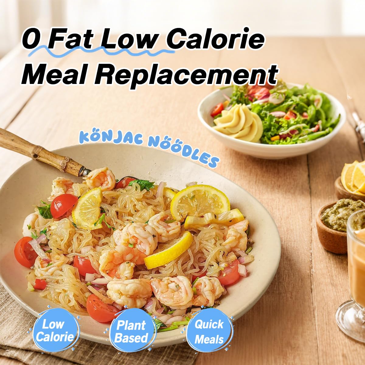 MOKI konjac noodles drained weight 3.53 oz, convenient portion control for quick meals.