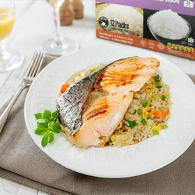 MOKI Shirataki Konjac Rice Carbonara bowl, creamy but low-carb