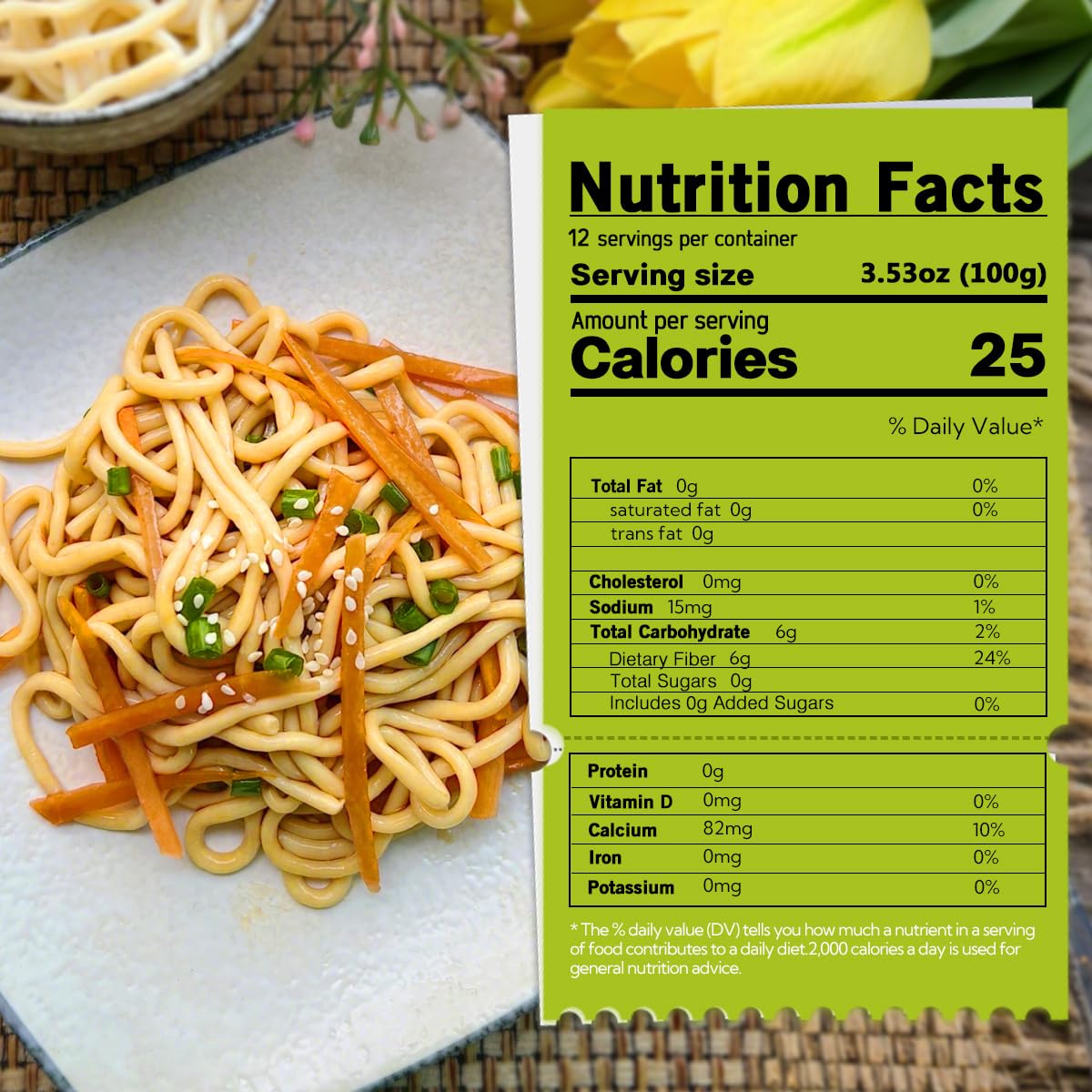 MOKI Konjac Noodles with Oat Fiber close-up, odor-free convenience.