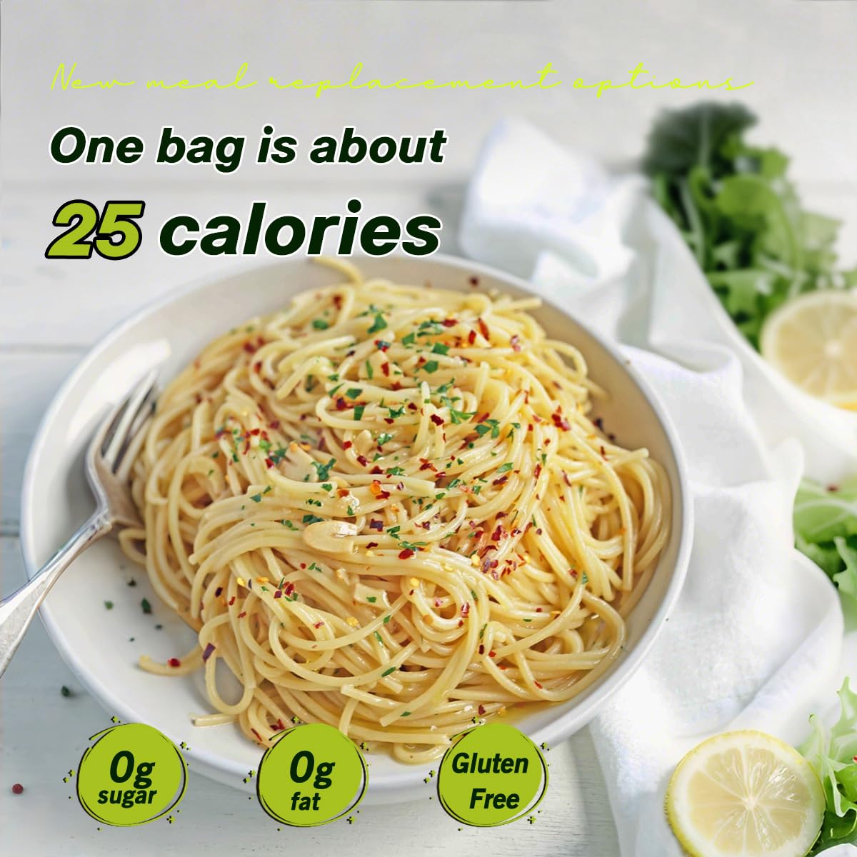 MOKI Konjac Noodles with Oat Fiber stir-fry ready for a meal.