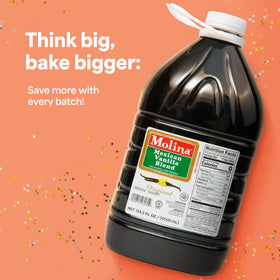 Molina Vanilla Blend pours into coffee, enhancing aroma and sweetness.