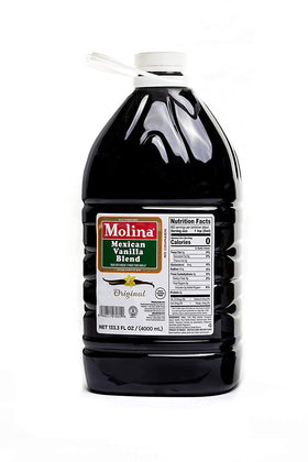 Molina Vanilla Original bottle on the countertop, ready for baking and desserts.