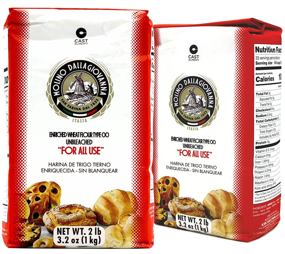 Molino Dallagiovanna Universale flour bag for versatile Italian baking and non-GMO purity