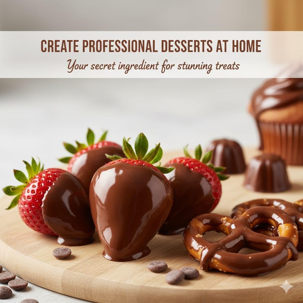 Dessert tray setup featuring Moliss wafers for easy chocolate accents.