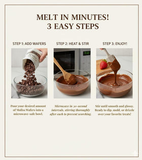 Mother's Day treats elevated with Moliss melting wafers for gifting.