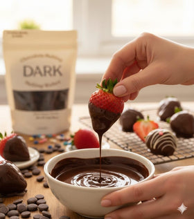 Moliss molded chocolates and decorations with smooth, professional sheen.