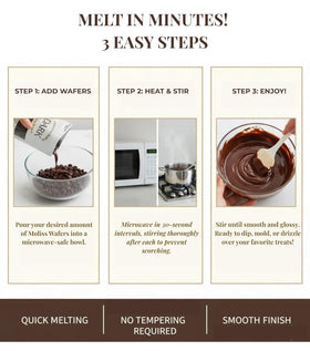Mother's Day desserts with Moliss dark chocolate for easy gifting.