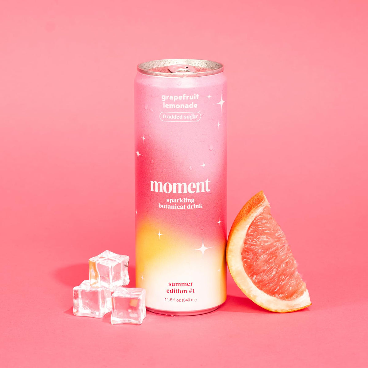 Moment bubbles sparkle with a zero caffeine, non-alcoholic option for evenings