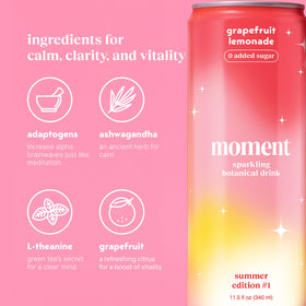 Moment hibiscus mint aroma enhances mood-friendly sipping with real fruit notes