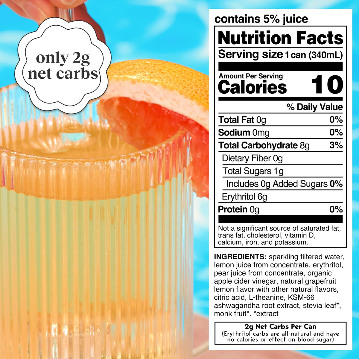 Moment zero sugar can offers a clean alternative to sugary drinks