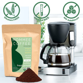 Mommee Coffee cup steam photo showcasing a balanced aroma and smooth finish.