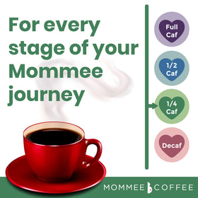 Mommee Coffee Quarter Caf low-acid beans offer a balanced, approachable cup.