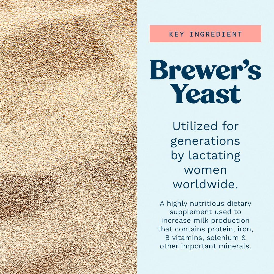 Powder being used in baking with Mommy Knows Best brewer's yeast