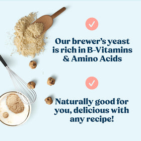 Brewer's yeast powder added to oats for a nutrient boost