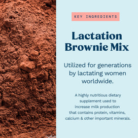 Mommy Knows Best Lactation Brownie ingredients oats brewers yeast flaxseed traditionally used to support milk supply