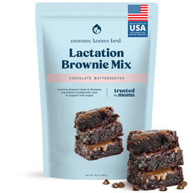 Mommy Knows Best lactation cookies mix brownie batter close-up for a comforting snack