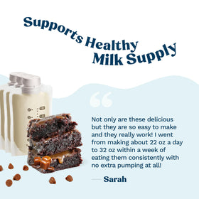 Mommy Knows Best lactation cookies mix chocolate chips visible for tasty boosts