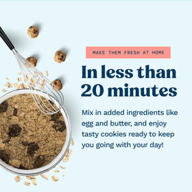 Golden-brown Mommy Knows Best lactation cookies cooling on a rack.