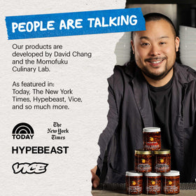 MOMOFUKU Black Truffle Chili Crunch on noodles boosts aroma and heat.